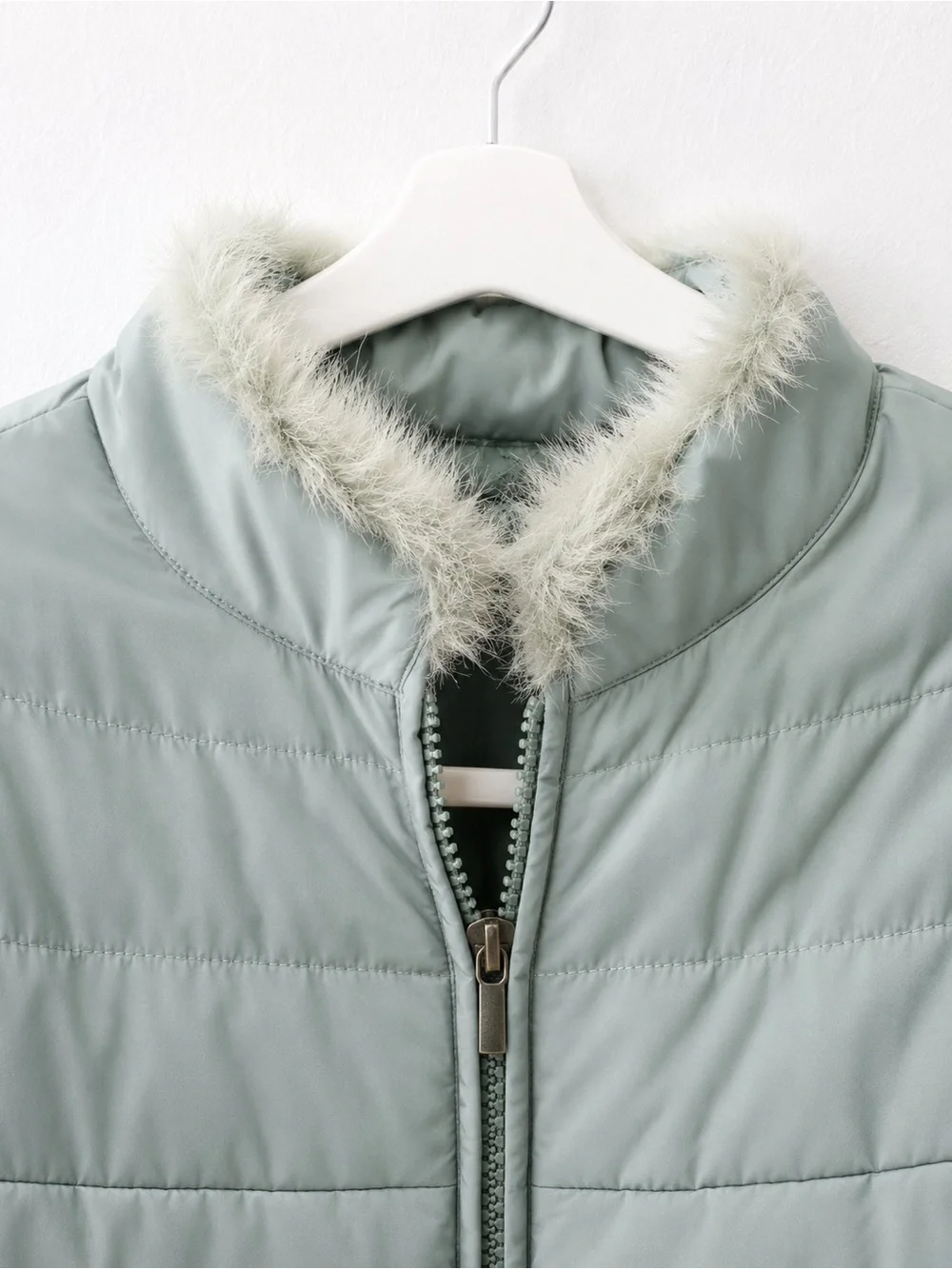 Twinset Simona Barbieri Girls XL Mint Green White Duck Down Puffer Jacket Coat